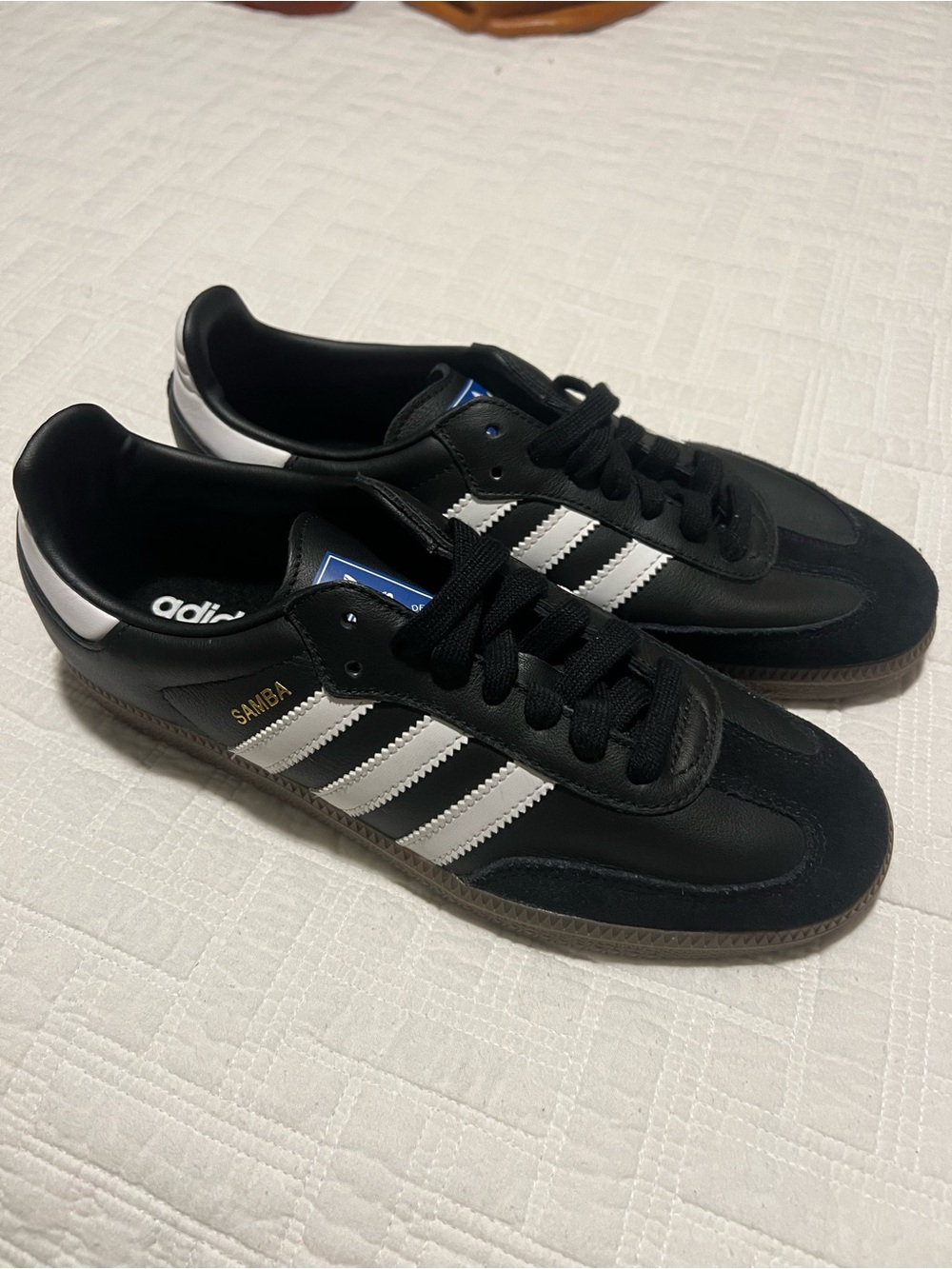 adidas Samba Low Black with White Stripes